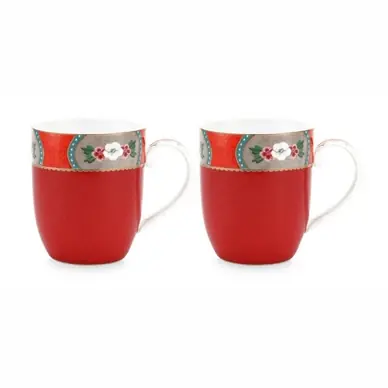 Offre Spéciale Tasse Pip Studio Blushing Birds Red 145 ml (Lot de 2)